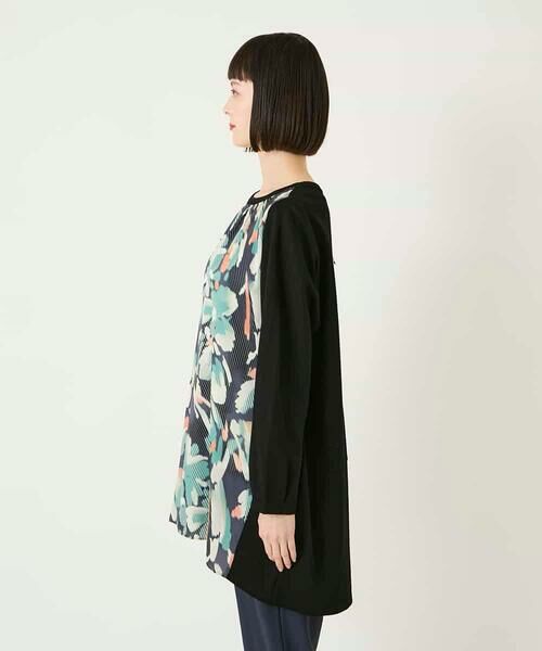 HIROKO BIS GRANDE / ヒロコビス グランデ チュニック | 【大きいサイズ】デジタルフラワージョイントチュニック /洗える | 詳細8