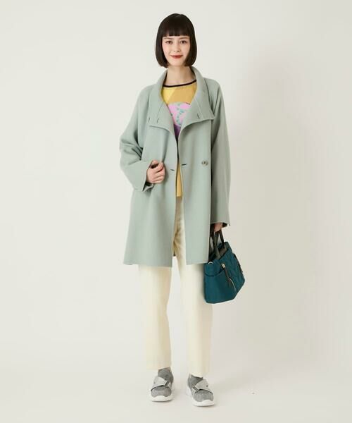 HIROKO BIS GRANDE / ヒロコビス グランデ カットソー | 【大きいサイズ】デシンジョイントアートプリントプルオーバー /洗える | 詳細12