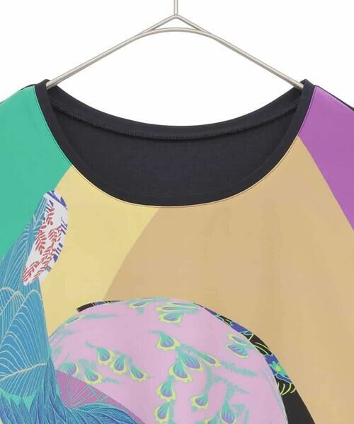 HIROKO BIS GRANDE / ヒロコビス グランデ カットソー | 【大きいサイズ】デシンジョイントアートプリントプルオーバー /洗える | 詳細2