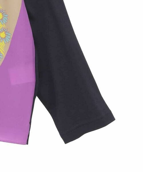 HIROKO BIS GRANDE / ヒロコビス グランデ カットソー | 【大きいサイズ】デシンジョイントアートプリントプルオーバー /洗える | 詳細3