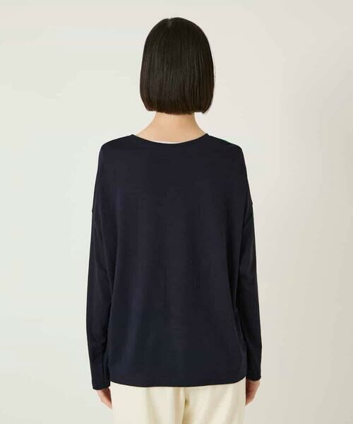 HIROKO BIS GRANDE / ヒロコビス グランデ カットソー | 【大きいサイズ】デシンジョイントアートプリントプルオーバー /洗える | 詳細8