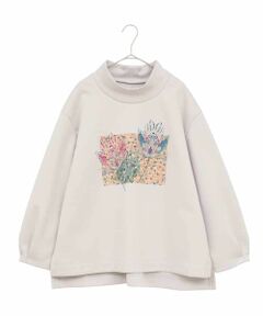 HIROKO BIS GRANDE / ヒロコビス グランデ カットソー | 【大きいサイズ】幾何アートフラワーボンディングプルオーバー /洗える