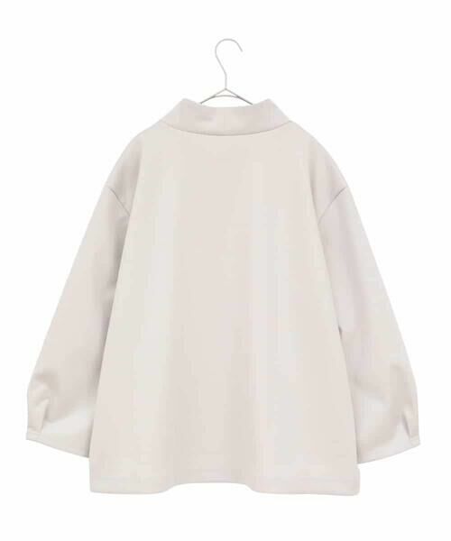 HIROKO BIS GRANDE / ヒロコビス グランデ カットソー | 【大きいサイズ】幾何アートフラワーボンディングプルオーバー /洗える | 詳細1