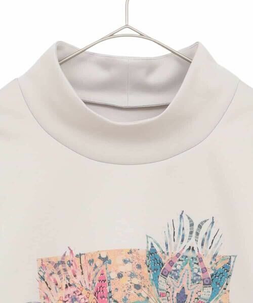 HIROKO BIS GRANDE / ヒロコビス グランデ カットソー | 【大きいサイズ】幾何アートフラワーボンディングプルオーバー /洗える | 詳細2