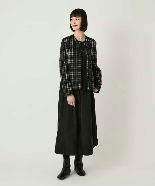 HIROKO BIS GRANDE / ヒロコビス グランデ カットソー | 【大きいサイズ】ラインアクセントポンチプルオーバー /洗える | 詳細13