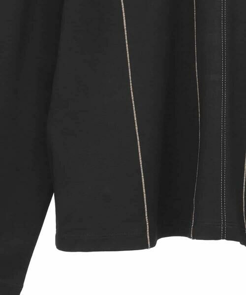 HIROKO BIS GRANDE / ヒロコビス グランデ カットソー | 【大きいサイズ】ラインアクセントポンチプルオーバー /洗える | 詳細4