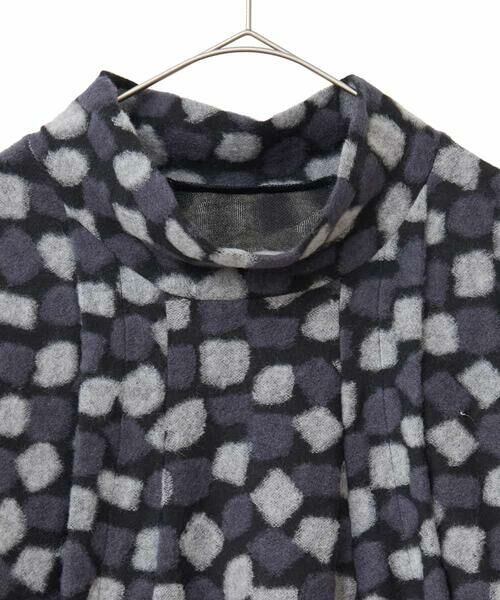 HIROKO BIS GRANDE / ヒロコビス グランデ チュニック | 【大きいサイズ】起毛ブロックサイド切り替えデザインチュニック /洗える | 詳細12