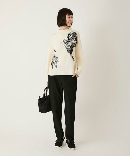 HIROKO BIS GRANDE / ヒロコビス グランデ チノ・ワークパンツ | 【大きいサイズ】両面起毛デザインプルオンパンツ /洗える | 詳細15