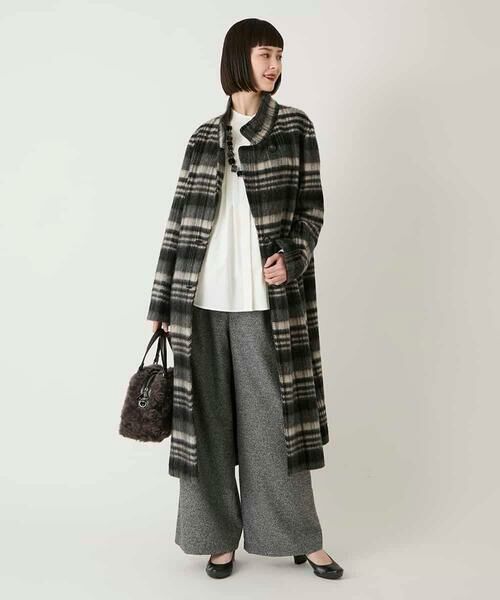 HIROKO BIS GRANDE / ヒロコビス グランデ その他パンツ | 【大きいサイズ】ネップツイードワイドプルオンパンツ /洗える | 詳細21