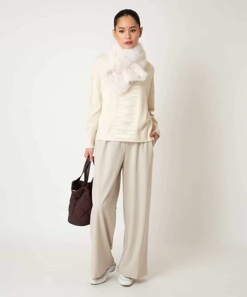 HIROKO BIS GRANDE / ヒロコビス グランデ その他パンツ | 【大きいサイズ/アルガンオイル加工】ストレッチワイドパンツ /洗える | 詳細15