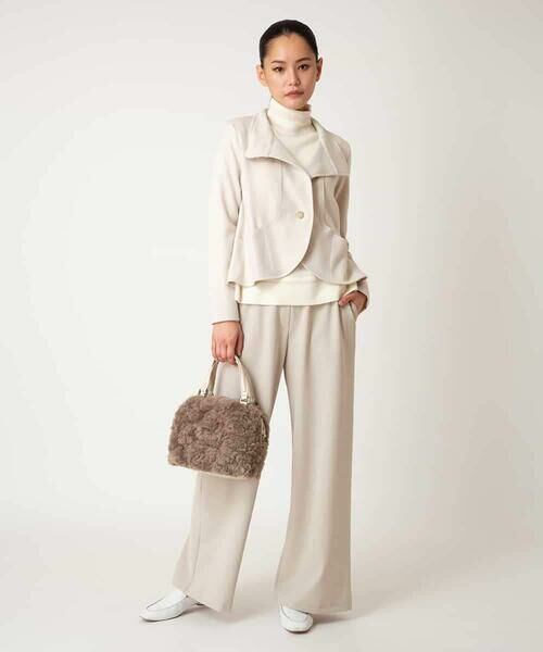 HIROKO BIS GRANDE / ヒロコビス グランデ その他パンツ | 【大きいサイズ/アルガンオイル加工】ストレッチワイドパンツ /洗える | 詳細19