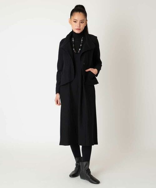 HIROKO BIS GRANDE / ヒロコビス グランデ ロング・マキシ丈スカート | 【大きいサイズ】スムースウールAラインジャンパースカート | 詳細12