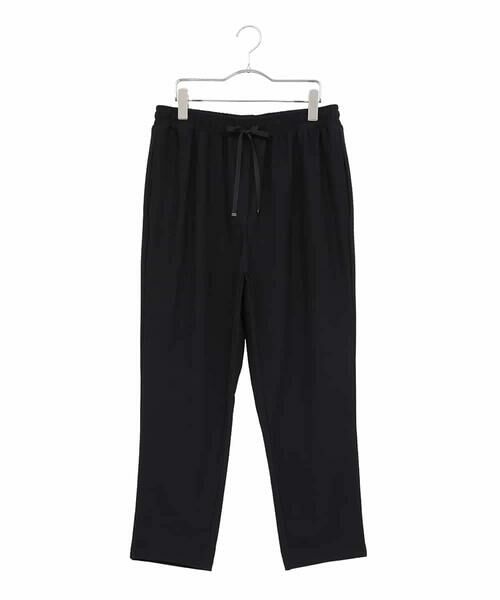 HIROKO BIS GRANDE / ヒロコビス グランデ ショート・ハーフ・半端丈パンツ | 【大きいサイズ】裏起毛ジョガープルオンパンツ /洗える(ブラック)