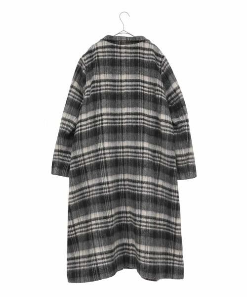 HIROKO BIS GRANDE / ヒロコビス グランデ その他アウター | 【大きいサイズ】ウールシャギーチェック柄コート | 詳細1