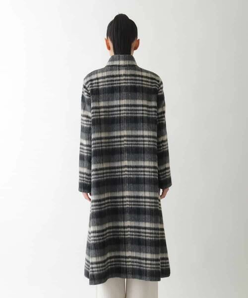 HIROKO BIS GRANDE / ヒロコビス グランデ その他アウター | 【大きいサイズ】ウールシャギーチェック柄コート | 詳細9