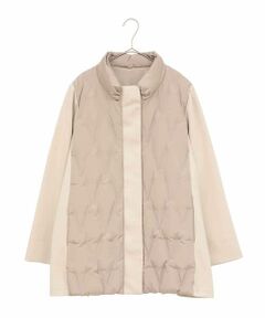 HIROKO BIS GRANDE / ヒロコビス グランデ ダウンジャケット・ベスト | 【大きいサイズ】圧着キルトジョイントデザインコート