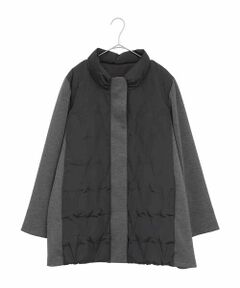 HIROKO BIS GRANDE / ヒロコビス グランデ ダウンジャケット・ベスト | 【大きいサイズ】圧着キルトジョイントデザインコート