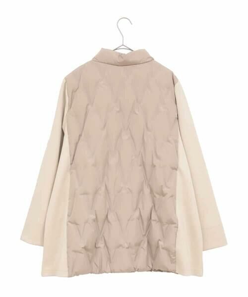 HIROKO BIS GRANDE / ヒロコビス グランデ ダウンジャケット・ベスト | 【大きいサイズ】圧着キルトジョイントデザインコート | 詳細1