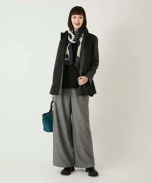 HIROKO BIS GRANDE / ヒロコビス グランデ ダウンジャケット・ベスト | 【大きいサイズ】圧着キルトジョイントデザインコート | 詳細17