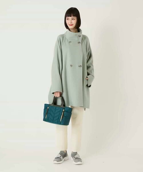 HIROKO BIS GRANDE / ヒロコビス グランデ その他アウター | 【大きいサイズ】スタンドカラーリバージャージーコート | 詳細12