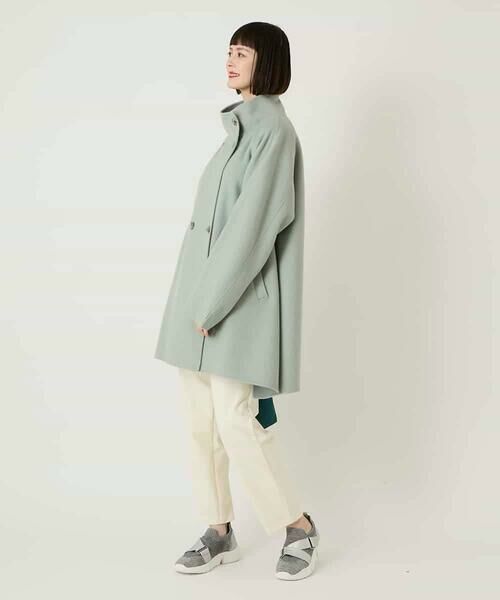 HIROKO BIS GRANDE / ヒロコビス グランデ その他アウター | 【大きいサイズ】スタンドカラーリバージャージーコート | 詳細13