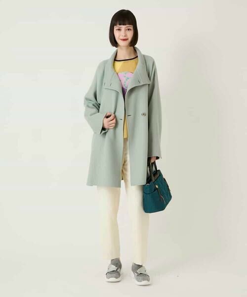 HIROKO BIS GRANDE / ヒロコビス グランデ その他アウター | 【大きいサイズ】スタンドカラーリバージャージーコート | 詳細15