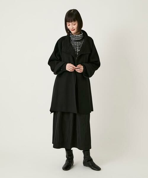 HIROKO BIS GRANDE / ヒロコビス グランデ その他アウター | 【大きいサイズ】スタンドカラーリバージャージーコート | 詳細24