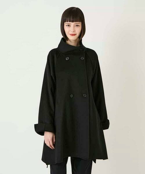 HIROKO BIS GRANDE / ヒロコビス グランデ その他アウター | 【大きいサイズ】スタンドカラーリバージャージーコート | 詳細25