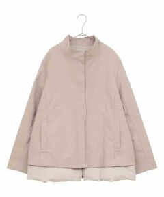 HIROKO BIS GRANDE / ヒロコビス グランデ ダウンジャケット・ベスト | 【大きいサイズ】レイヤード風ツイルダウンコート