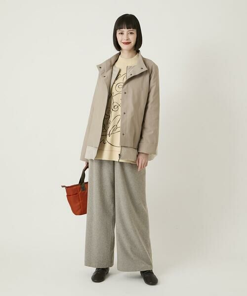 HIROKO BIS GRANDE / ヒロコビス グランデ ダウンジャケット・ベスト | 【大きいサイズ】レイヤード風ツイルダウンコート | 詳細16