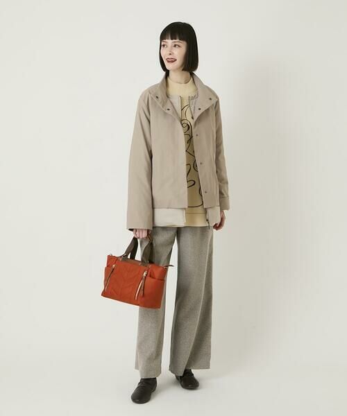 HIROKO BIS GRANDE / ヒロコビス グランデ ダウンジャケット・ベスト | 【大きいサイズ】レイヤード風ツイルダウンコート | 詳細17