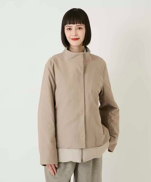 HIROKO BIS GRANDE / ヒロコビス グランデ ダウンジャケット・ベスト | 【大きいサイズ】レイヤード風ツイルダウンコート | 詳細5