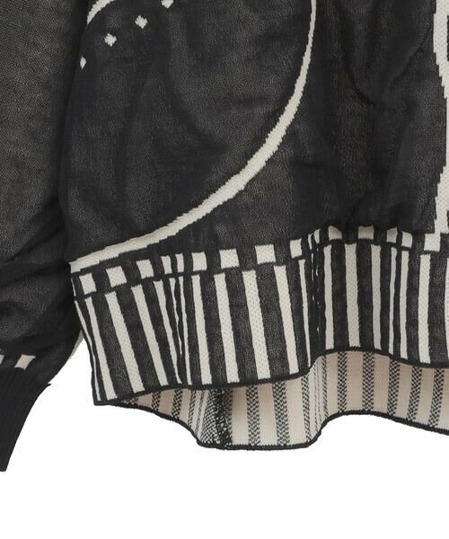 HIROKO BIS GRANDE / ヒロコビス グランデ ニット・セーター | 【大きいサイズ】ジャカードニットブルゾン | 詳細11