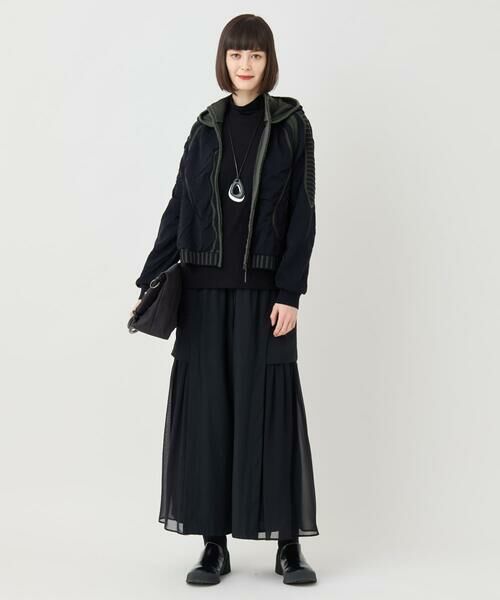 HIROKO BIS GRANDE / ヒロコビス グランデ ニット・セーター | 【大きいサイズ】ジャカードニットブルゾン | 詳細4