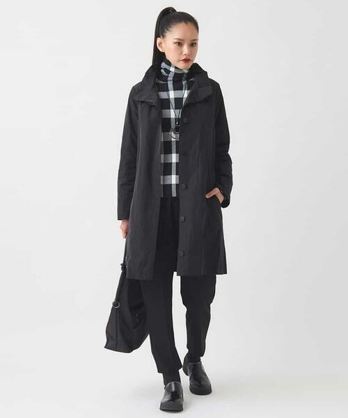 HIROKO BIS GRANDE / ヒロコビス グランデ ダウンジャケット・ベスト | 【大きいサイズ】メモリータフタフリルカラーコート | 詳細16