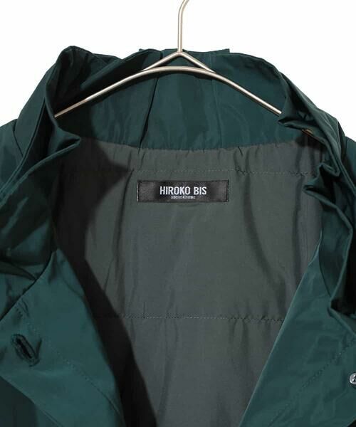 HIROKO BIS GRANDE / ヒロコビス グランデ ダウンジャケット・ベスト | 【大きいサイズ】メモリータフタフリルカラーコート | 詳細3