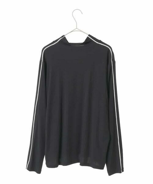 HIROKO BIS GRANDE / ヒロコビス グランデ カットソー | 【大きいサイズ】配色ラインハイネックインナートップ /洗える | 詳細1