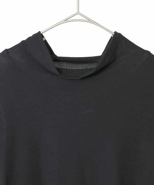 HIROKO BIS GRANDE / ヒロコビス グランデ カットソー | 【大きいサイズ】配色ラインハイネックインナートップ /洗える | 詳細2