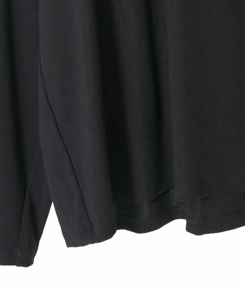 HIROKO BIS GRANDE / ヒロコビス グランデ カットソー | 【大きいサイズ】配色ラインハイネックインナートップ /洗える | 詳細4