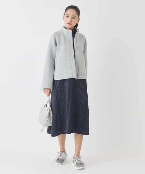 HIROKO BIS GRANDE / ヒロコビス グランデ ロング・マキシ丈スカート | 【大きいサイズ】ピンストライプフレアジャンパースカート | 詳細17