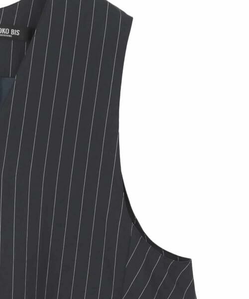 HIROKO BIS GRANDE / ヒロコビス グランデ ロング・マキシ丈スカート | 【大きいサイズ】ピンストライプフレアジャンパースカート | 詳細4