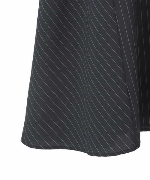 HIROKO BIS GRANDE / ヒロコビス グランデ ロング・マキシ丈スカート | 【大きいサイズ】ピンストライプフレアジャンパースカート | 詳細5