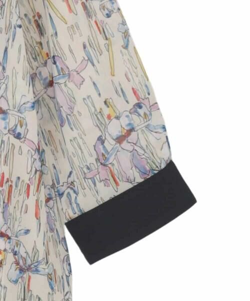 HIROKO BIS GRANDE / ヒロコビス グランデ ロング・マキシ丈ワンピース | 【大きいサイズ】アイリスモチーフタックワンピース | 詳細10