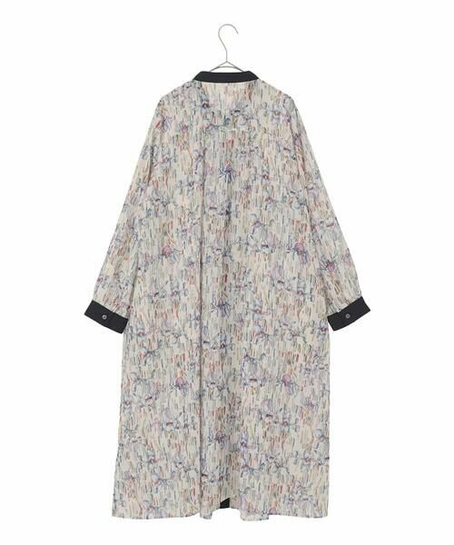 HIROKO BIS GRANDE / ヒロコビス グランデ ロング・マキシ丈ワンピース | 【大きいサイズ】アイリスモチーフタックワンピース | 詳細4