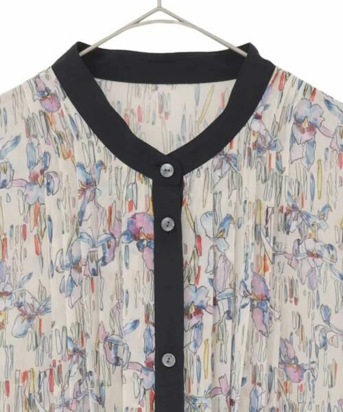 HIROKO BIS GRANDE / ヒロコビス グランデ ロング・マキシ丈ワンピース | 【大きいサイズ】アイリスモチーフタックワンピース | 詳細6