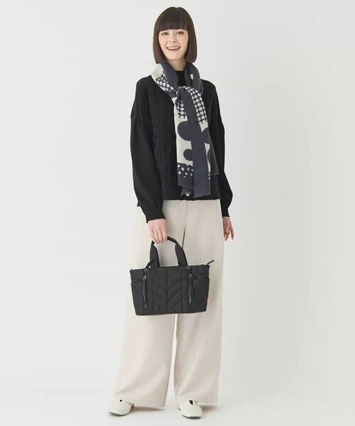 HIROKO BIS GRANDE / ヒロコビス グランデ ニット・セーター | 【大きいサイズ】ボリュームスリーブドットジャカードニットトップ | 詳細12