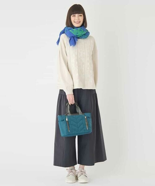 HIROKO BIS GRANDE / ヒロコビス グランデ ニット・セーター | 【大きいサイズ】ボリュームスリーブドットジャカードニットトップ | 詳細7