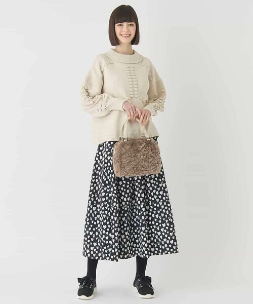 HIROKO BIS GRANDE / ヒロコビス グランデ ニット・セーター | 【大きいサイズ】バルキーニットデザインプルオーバー | 詳細15