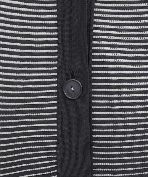 HIROKO BIS GRANDE / ヒロコビス グランデ ニット・セーター | 【大きいサイズ】ボーダーミックスニットカーディガン | 詳細6