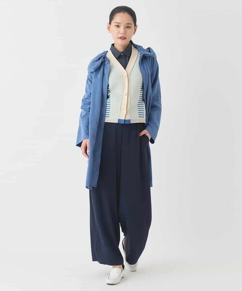 HIROKO BIS GRANDE / ヒロコビス グランデ ニット・セーター | 【大きいサイズ】ボーダーミックスニットカーディガン | 詳細6